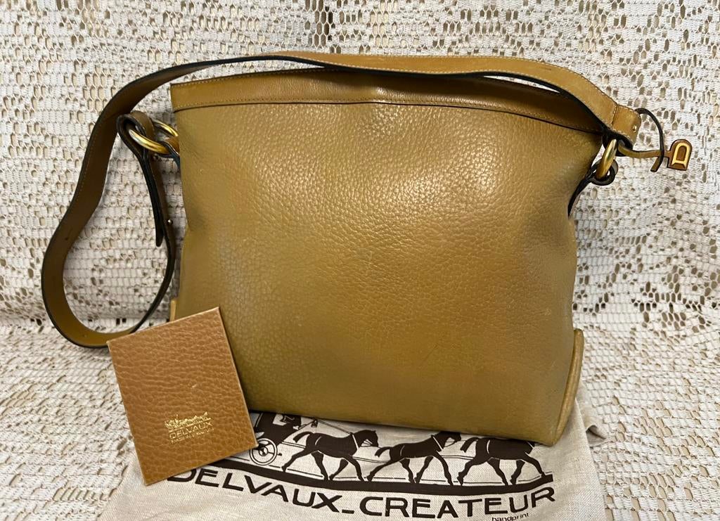Sac DELVAUX cuir caramel, Enlèvement ou Envoi, Comme neuf