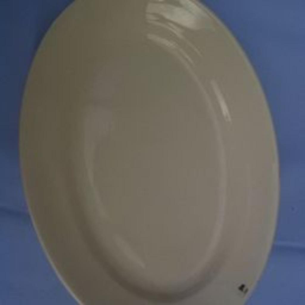 Plat ovale en céramique écru uni, Ophalen