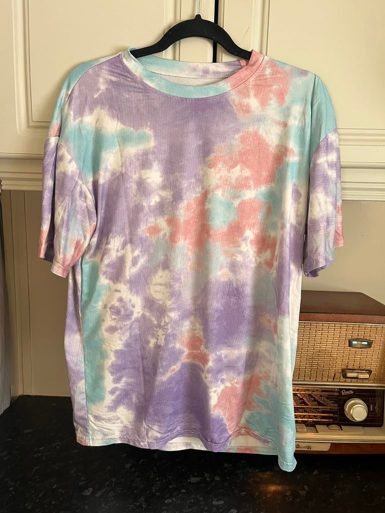 90's look dip dye T-shirt / retro look, Enlèvement ou Envoi, Comme neuf, Taille 38/40 (M)