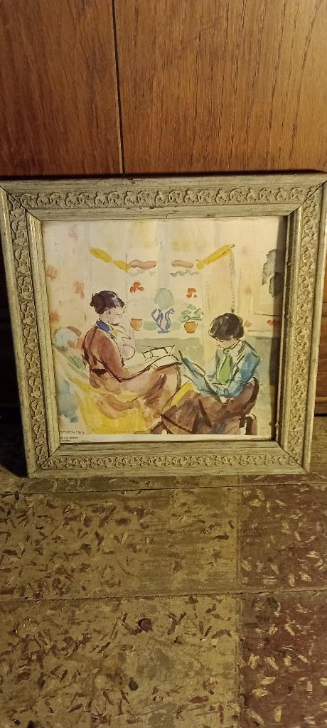 Prentreproductie Rik Wouters, 1913, 23x24, nr. 207, Antiek en Kunst, Ophalen of Verzenden