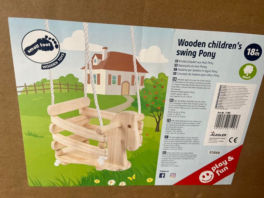 Balançoire bébé smallfoot, Enfants & Bébés, Jouets | Extérieur | Aires de jeux, Enlèvement ou Envoi, Neuf, Balançoire