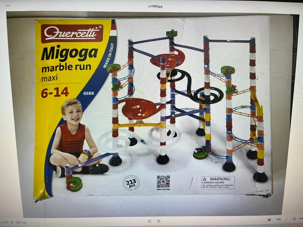 Duercetti Migoga Marble Run Maxi, Enfants & Bébés, Jouets | Circuits, Autres marques, Comme neuf, Enlèvement, Circuit