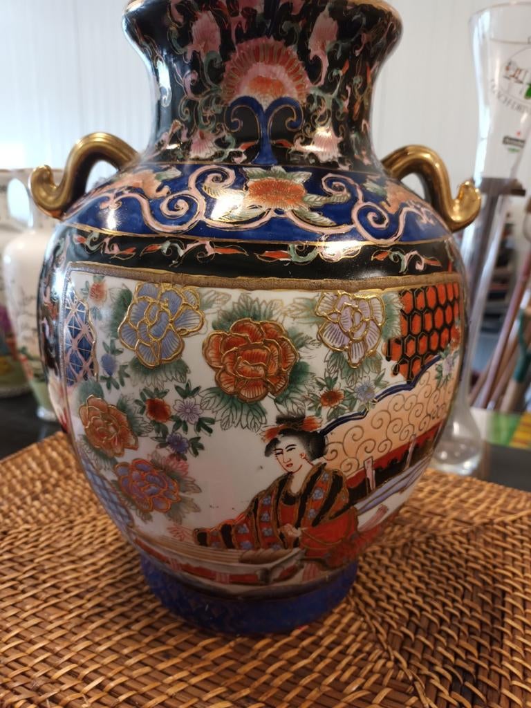 Japanse vaas. Satsuma stijl, Ophalen of Verzenden