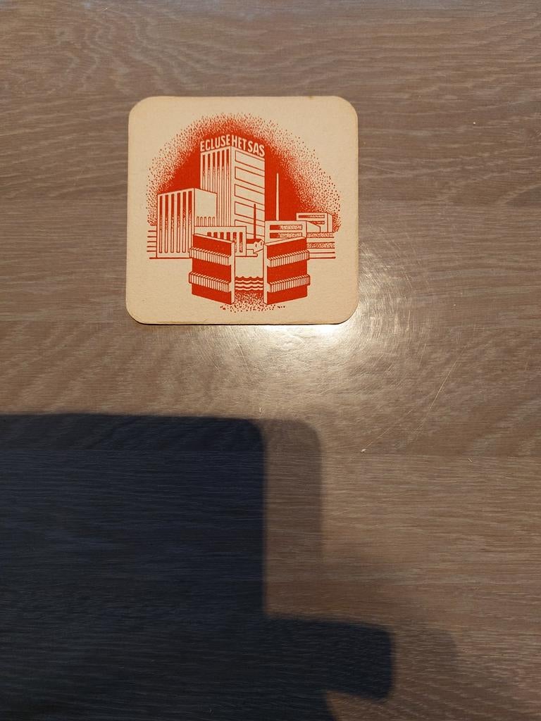 Oud bierviltje brouwerij Sas Ecluse Boortmeerbeek, Verzamelen, Ophalen of Verzenden