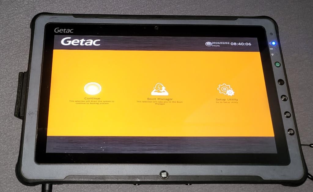 GETAC F110 G3 i7/16GB RAM/4G-LTE/GPS/NEW BATTERIES/WINDOWS11, Computers en Software, Apple iPads, Gebruikt, Overige modellen, Zwart