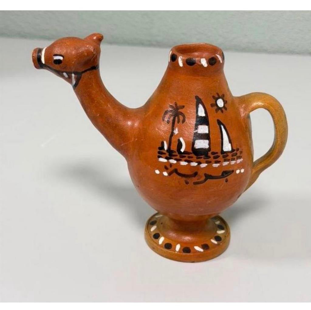 vintage magische kameel uit Djerba Tunesië keramiek theekan, Antiek en Kunst, Ophalen of Verzenden
