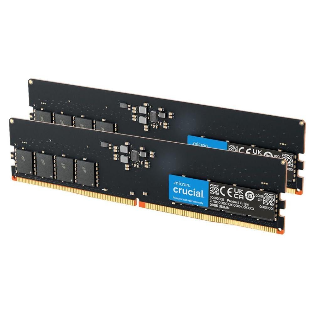 Crucial DDR5 32 GB RAM (2x 16 GB RAM) 5600 MHz, 32 GB, Ophalen of Verzenden, Zo goed als nieuw, Desktop