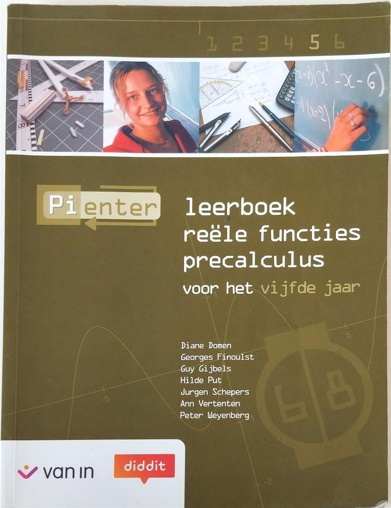 Pienter 5 ASO/TSO - 6/8u reële functies precalculus leerboek, Boeken, Schoolboeken, Gelezen, ASO, Wiskunde A, Ophalen of Verzenden
