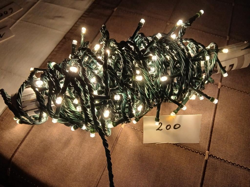 200 Kerstlampjes warm wit / verschillende standen, Diversen, Kerst, Ophalen, Zo goed als nieuw