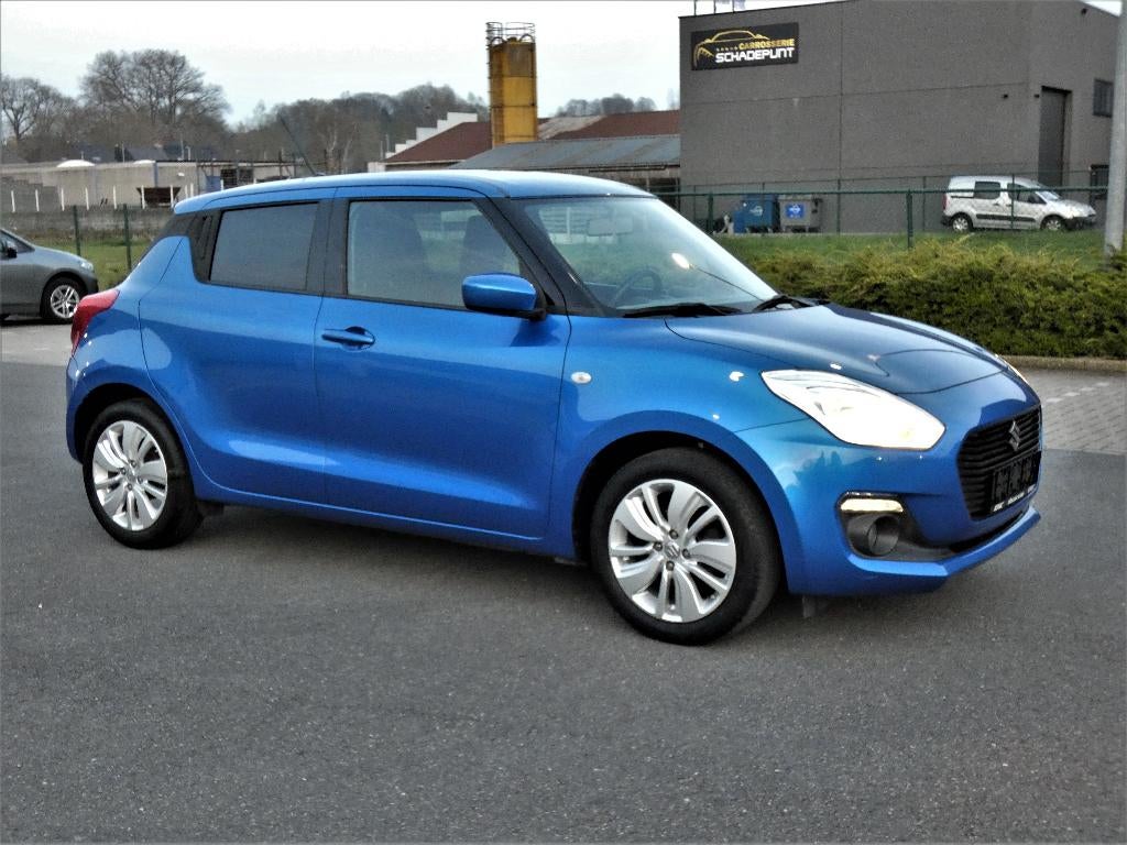 Suzuki Swift 1.2i Benzine Euro 6 1'Eign Airco GPS Cam Alu 16, Auto's, Suzuki, Stof, 4 cilinders, Blauw, Swift