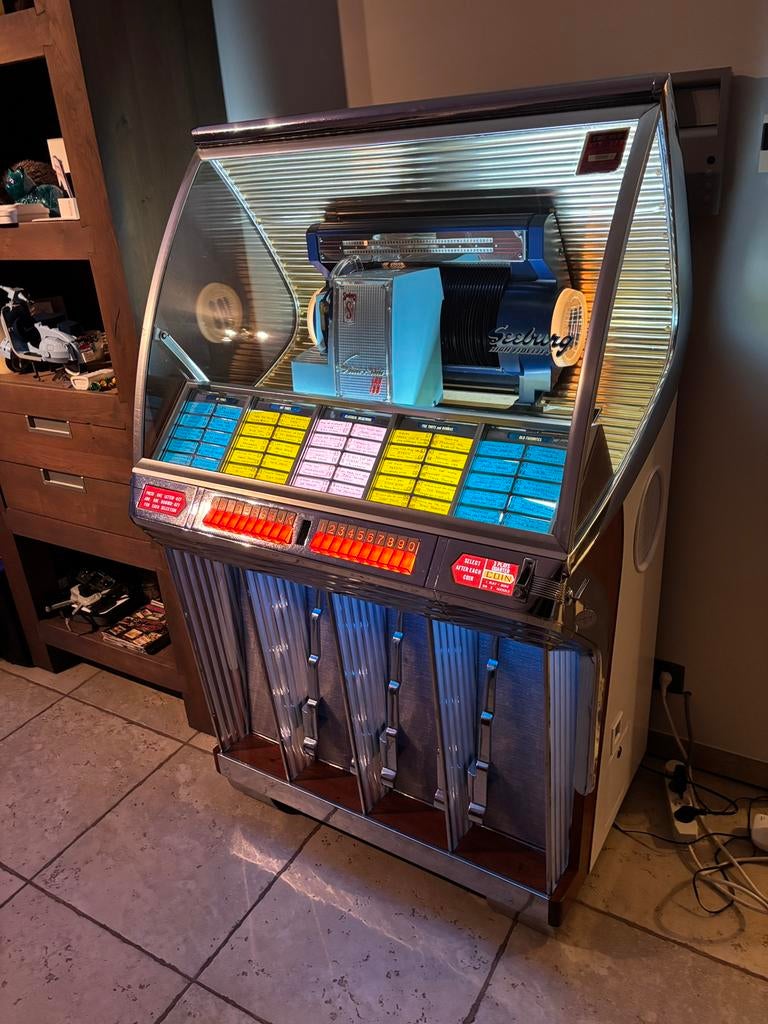 Zeer mooie jukebox Seeburg HF100R  silver age, Verzamelen, Ophalen, Gebruikt, Seeburg