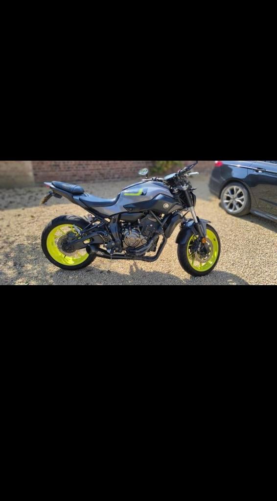 Yamaha MT-07 ABS (édition unique) gris nardo/jaune fluo, Motos, Permis Moto A, Plus de 35 kW, 2 cylindres, 700 cm³