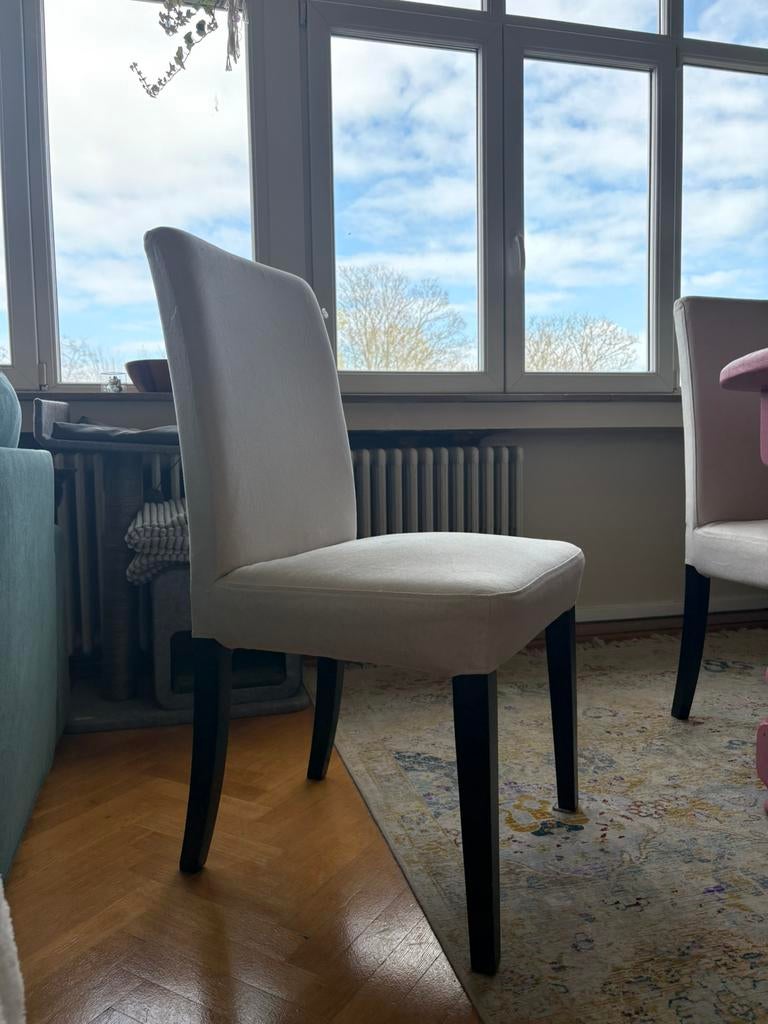 Lot de 6 chaises BERGMUND ikea, Ophalen, Gebruikt, Wit, Vijf, Zes of meer stoelen