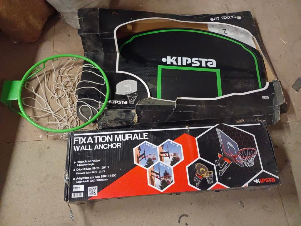 Kit basketball, panier, planche, fixation murale., Enfants & Bébés