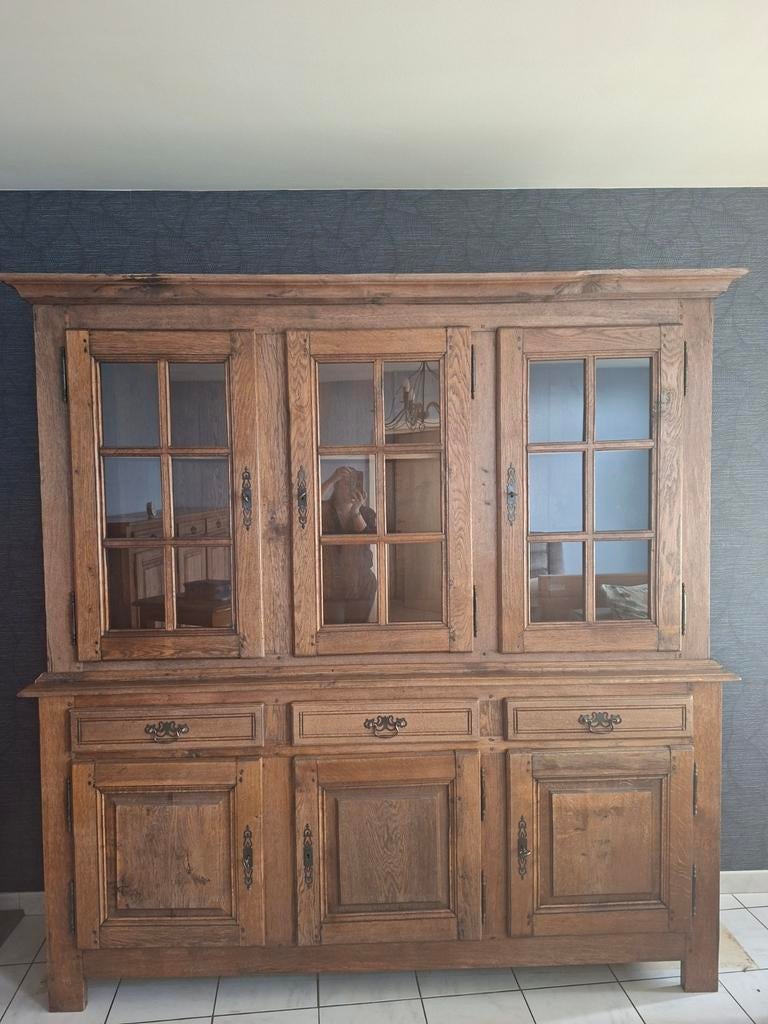 Salle à manger chêne massif complète – 500€ non negociable, Maison & Meubles, Tables | Tables de salon, Enlèvement, Chêne