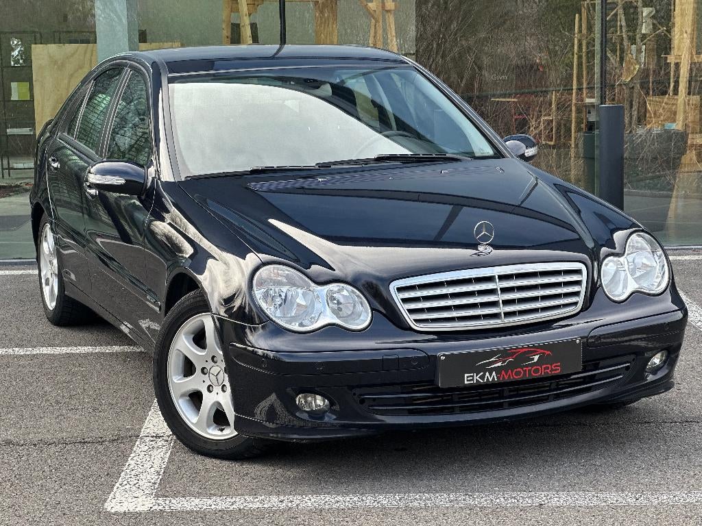 Mercedes C200 Sport Edition / Airco / 143989km, 90 kW, https://public.car-pass.be/vhr/61212de5-4812-4fc3-a504-cc56e416622b, Zwart