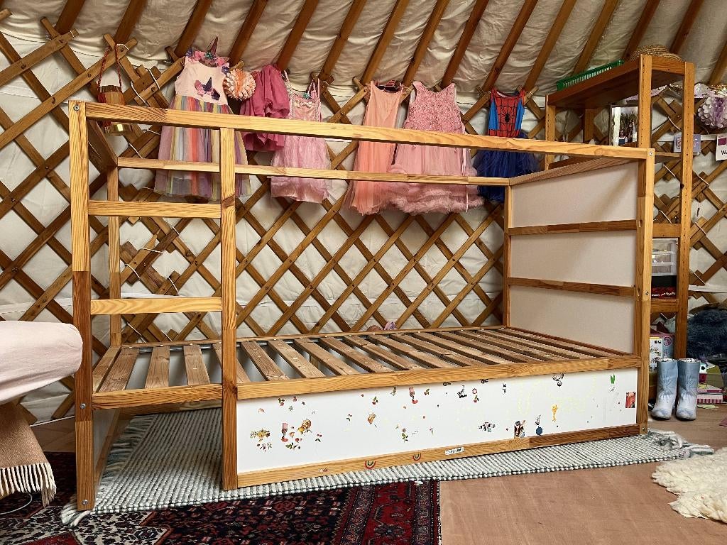 Ikea Kura bed 90x200, Ophalen, Gebruikt, Hoogslaper