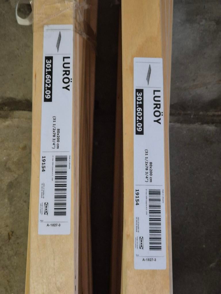 2 x Sultan Luroy Lattenbedden 80x200, Ophalen, Tweepersoons, Zo goed als nieuw, 80 cm