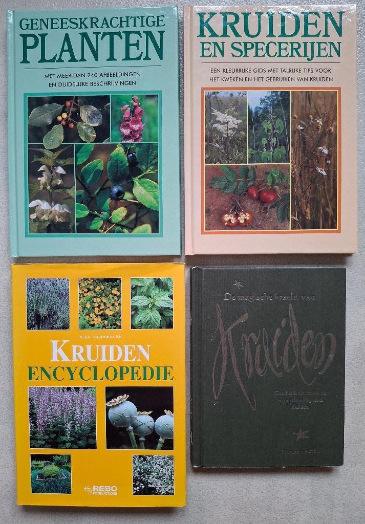 4 boeken over Kruiden, Boeken, Natuur, Ophalen of Verzenden, Zo goed als nieuw