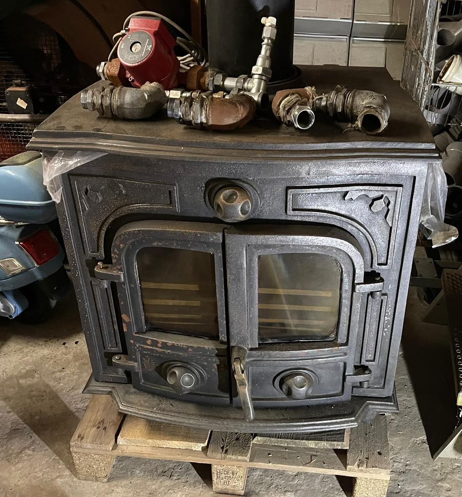 Broseley houtkachel voor cv, Huis en Inrichting, Kachels, Ophalen, Zo goed als nieuw, Hout, Houtkachel