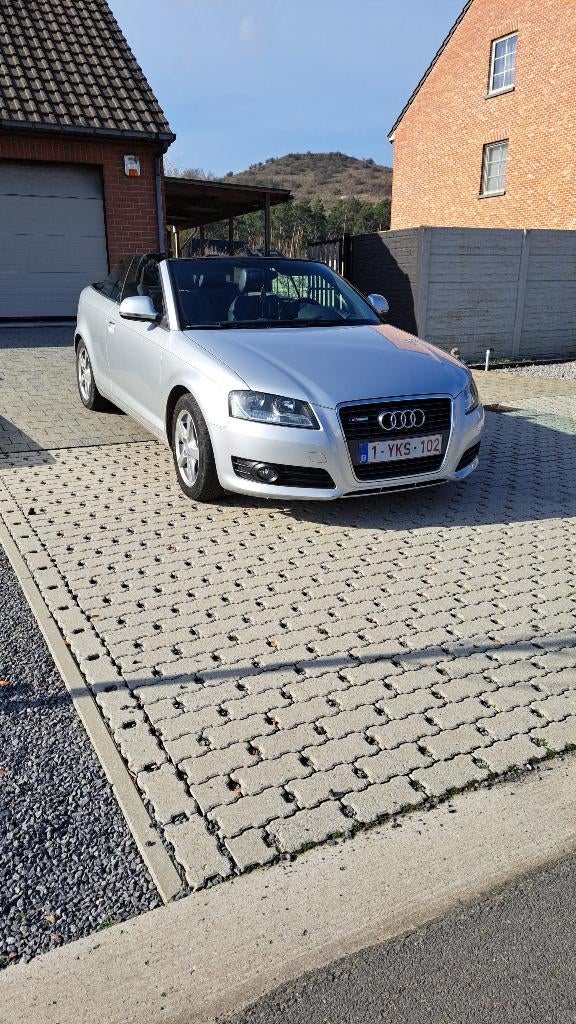 Audi a3 cabrio 1.6 tdi nieuwe vliegwiel, Auto's, Audi, Voorwielaandrijving, Zwart, 4 cilinders, Cabriolet