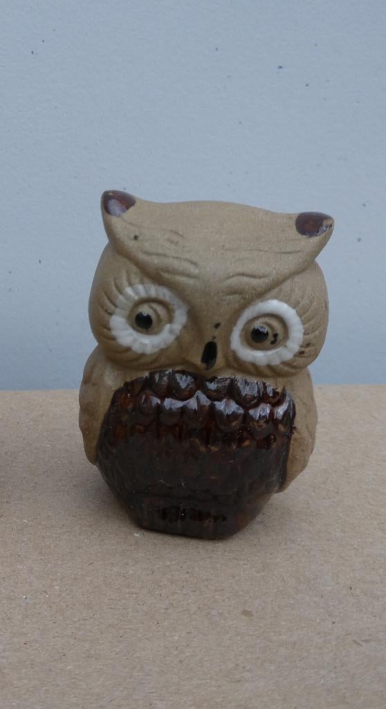 Set van 5 stuks leuke stenen en glinsterende uiltjes, promo, Ophalen of Verzenden, Zo goed als nieuw, Dier