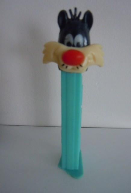 PEZ dispenser Sylvester 1978 Donker blauw hoofd, Ophalen of Verzenden, Gebruikt