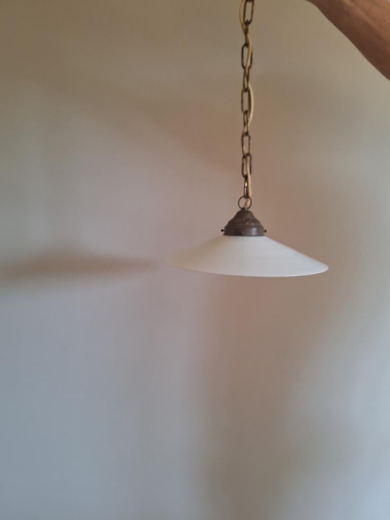 Opaline  hanglampje, Maison & Meubles, Enlèvement ou Envoi