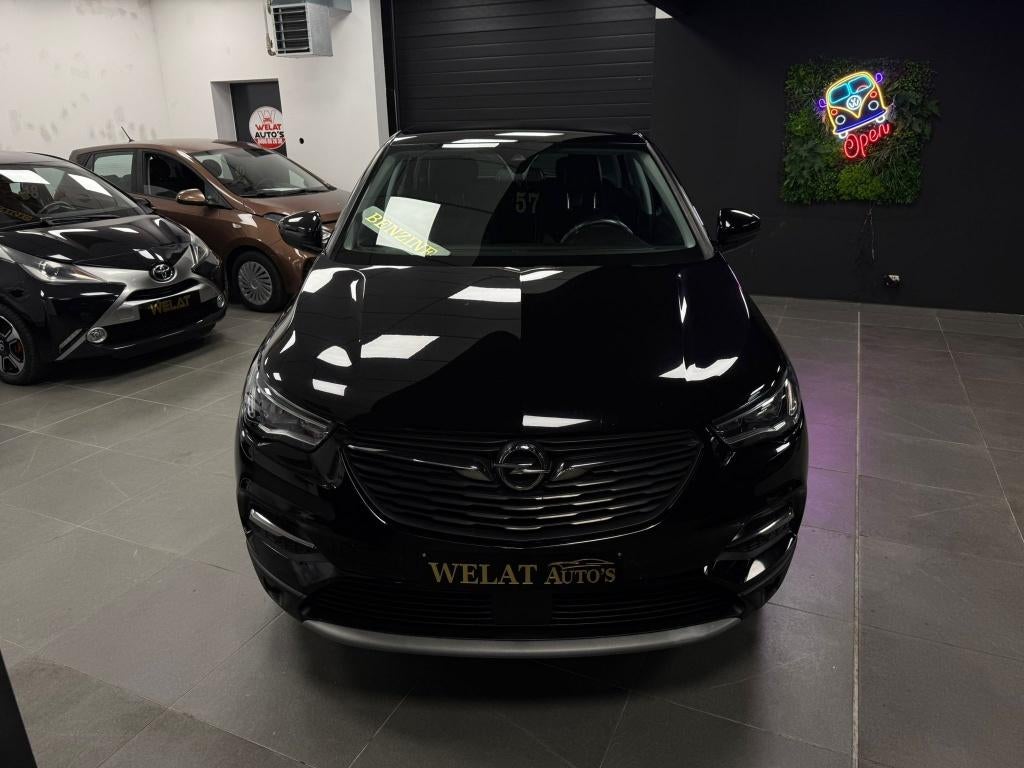 OPEL GRANDLAND X 2019 BENZINE 130PK 135.000KM, 1199 cc, Zwart, Handgeschakeld, Grandland