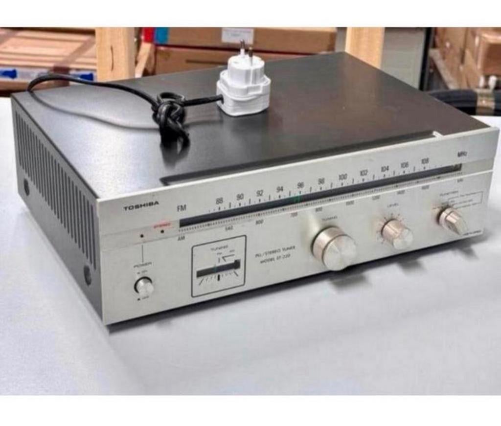 Tuner AM-FM stéréo vintage TOSHIBA ST-220 ST220 PLL Japon, TV, Hi-fi & Vidéo, Enlèvement ou Envoi, Comme neuf, Analogique