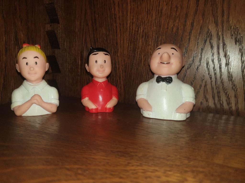 Bustes "Bob, Bobette et Lambique" (1996)., Enlèvement ou Envoi, Bob et Bobette, Comme neuf, Statue ou Figurine