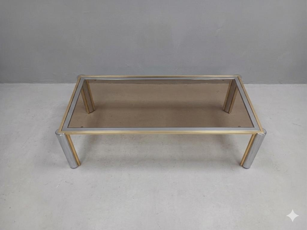 Belgochrom salontafel vintage jaren 70, Huis en Inrichting, Ophalen, Gebruikt, 100 tot 150 cm, Vintage