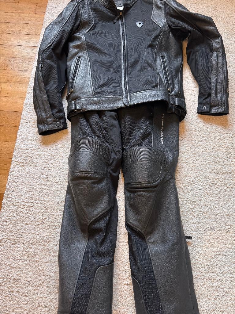 REV'IT! Ignition 3 Jas (maat 50) en Broek (maat 48) - Medium, Ophalen, Broek | leer, Dames, REV’IT!