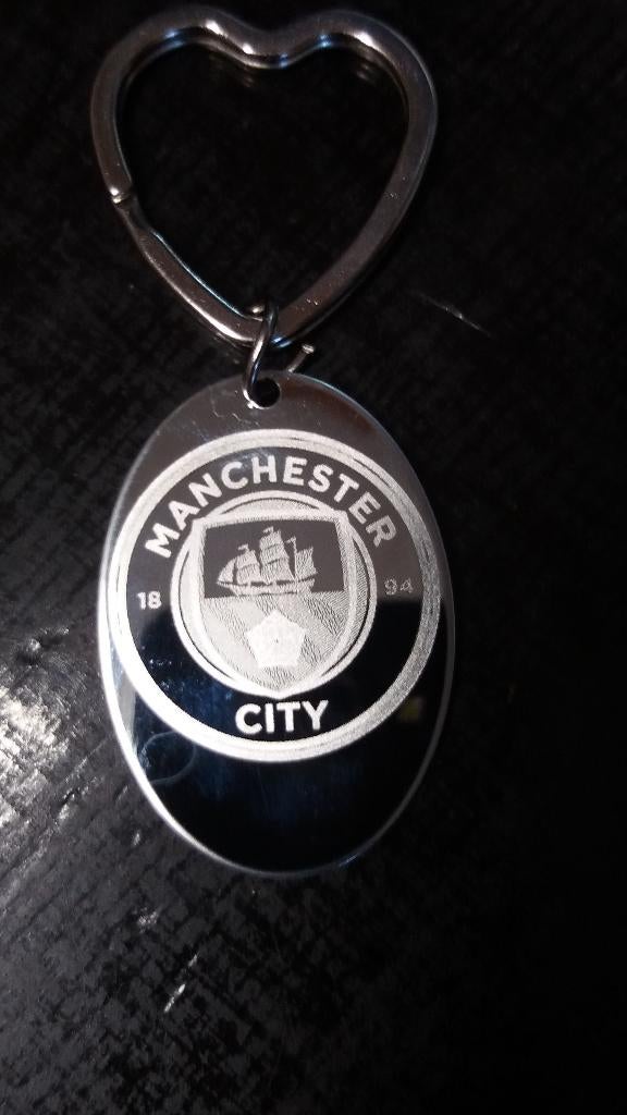 Stalen sleutelhanger: MANCHESTER CITY, Ophalen of Verzenden, Nieuw, Merk