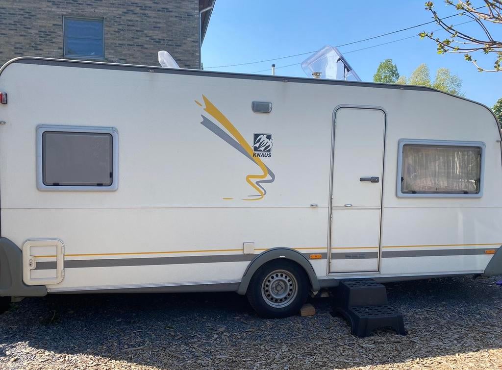 Caravan Knaus, Caravans en Kamperen, Particulier, Fietsenrek, Knaus