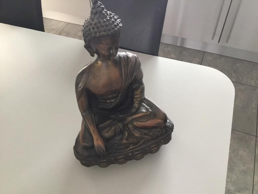 Bronzen Boeddha 45 a 50 jaar oud uit India, Ophalen, Zo goed als nieuw