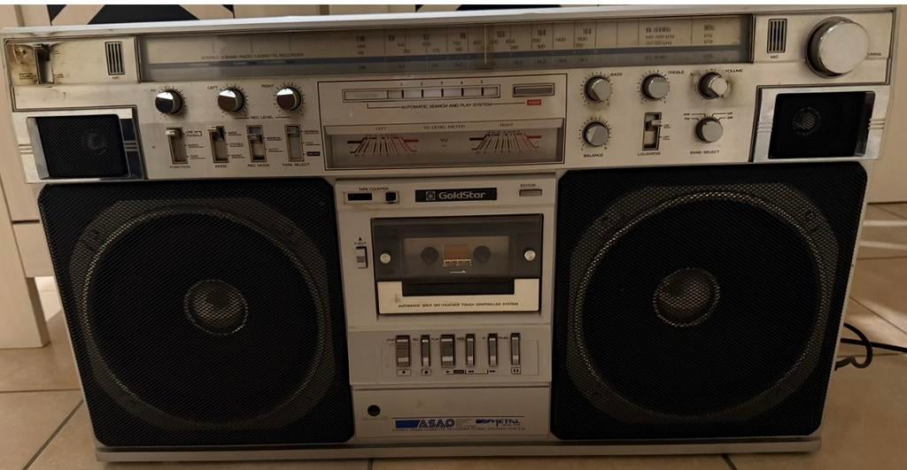 Boombox Goldstar, Enlèvement, Utilisé