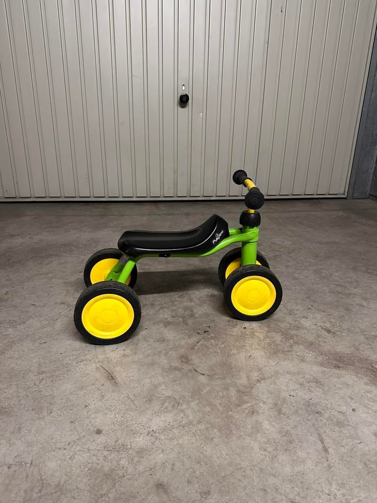 Pukylino loopfiets met 4 wielen groen en geel, Ophalen, Zo goed als nieuw
