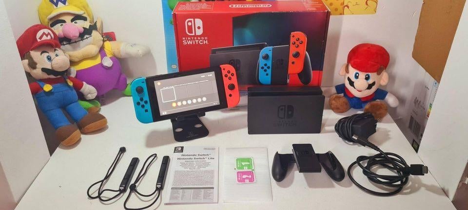 console nintendo switch (v2) complete en boite + garantie, Enlèvement ou Envoi, Utilisé