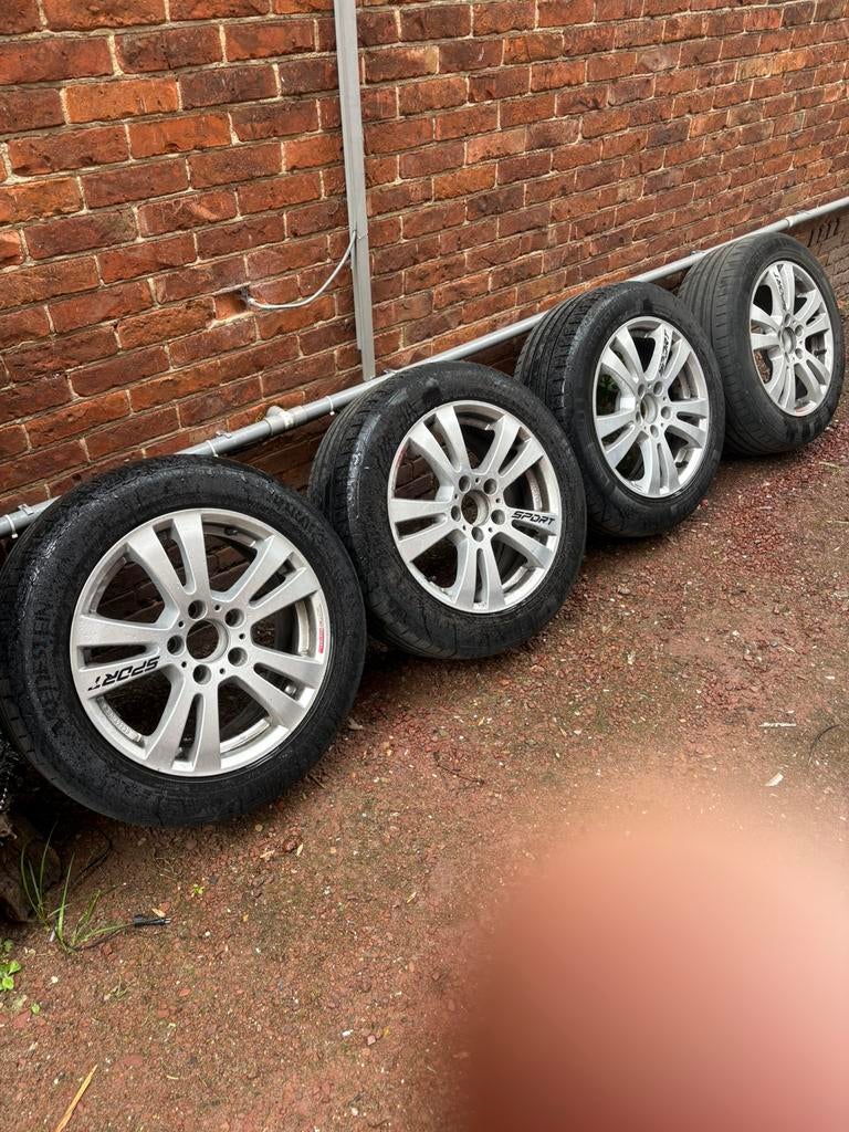 Velgen zaten op mijn Mercedes s211 16” et38, Auto diversen, Velgenbomen, Ophalen, Zo goed als nieuw