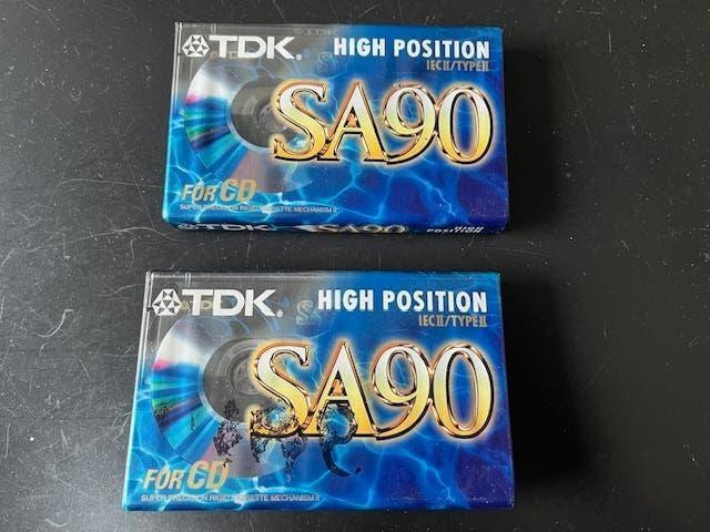 2 Nieuwe TDK SA cassettebandjes, Cd's en Dvd's, Cassettebandjes, Verzenden, Nieuw in verpakking, 2 t/m 25 bandjes, Onbespeeld