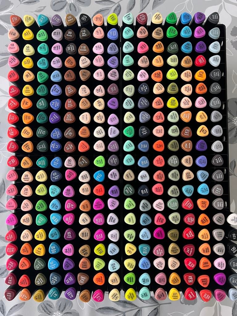 Décotime alcoholmarkers - 306 stuks, Hobby en Vrije tijd, Tekenen, Ophalen, Gebruikt