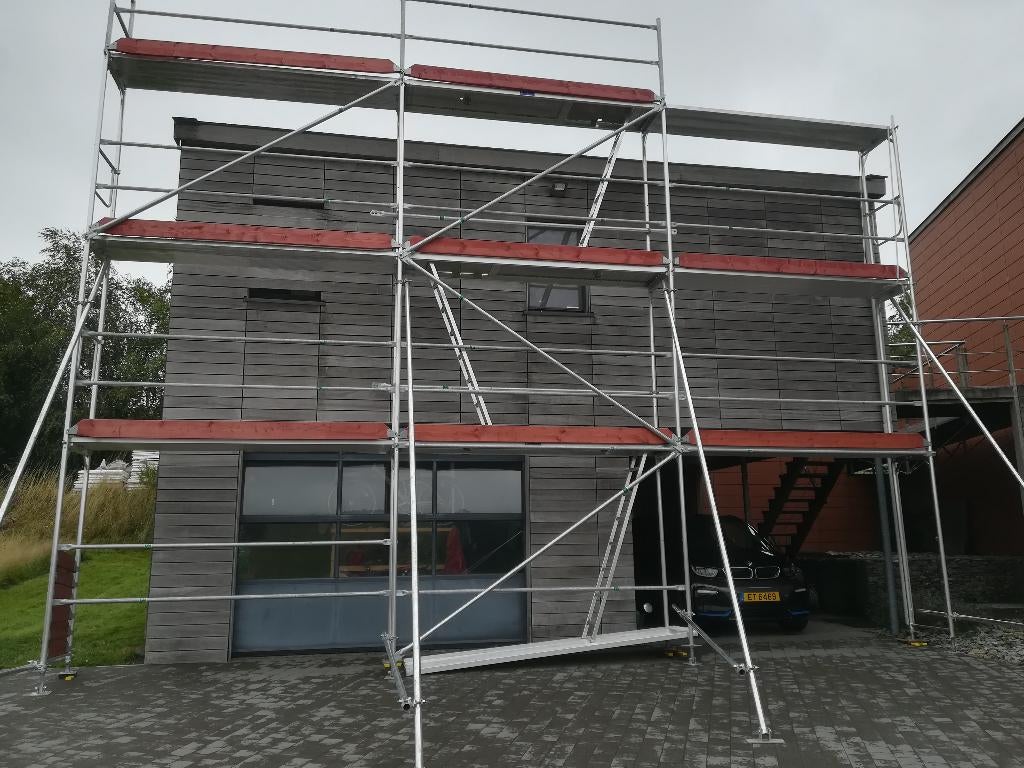 Echafaudage, Enlèvement ou Envoi, Comme neuf, Échafaudage de façade, 5 mètres de hauteur ou plus