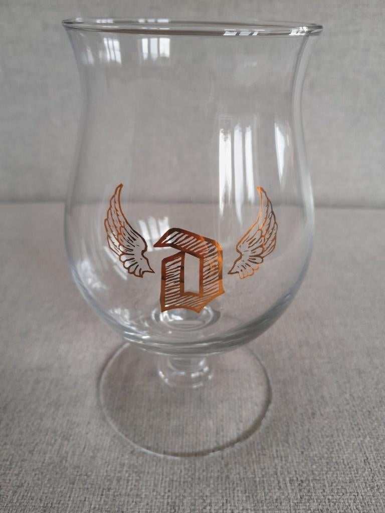 Duvel Angel Golden Wings glas bierglas, Verzamelen, Ophalen of Verzenden, Glas of Glazen, Duvel