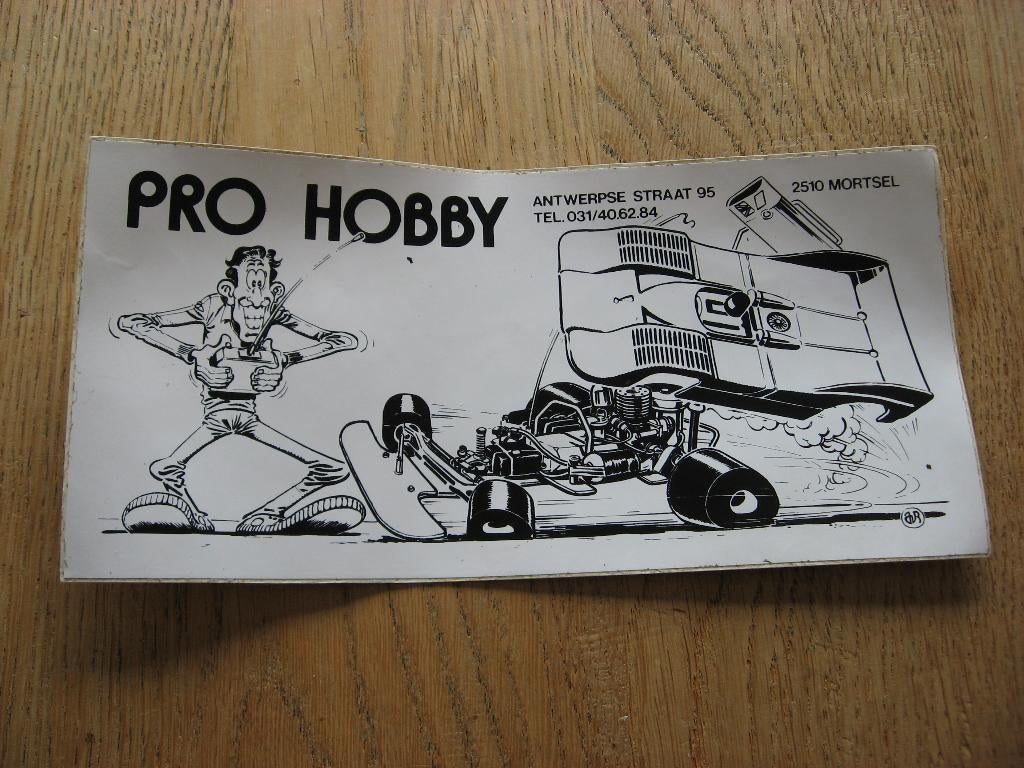 Pro Hobby Mortsel 18,5 x 9 cm Sticker, Verzamelen, Stickers, Ophalen of Verzenden, Nieuw, Bedrijf of Vereniging