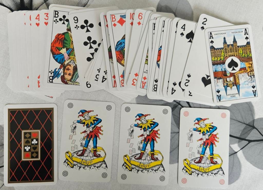 Amsterdam speelkaarten NIEUW
Dit is een gevariee, Ophalen of Verzenden, Speelkaart(en)