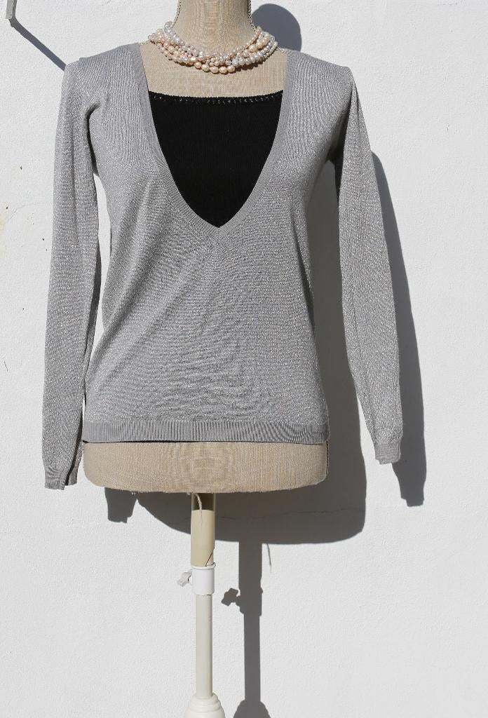 Joli pull argenté Sud Express S, Vêtements | Femmes, Sud Express, Enlèvement ou Envoi, Comme neuf, Taille 36 (S)
