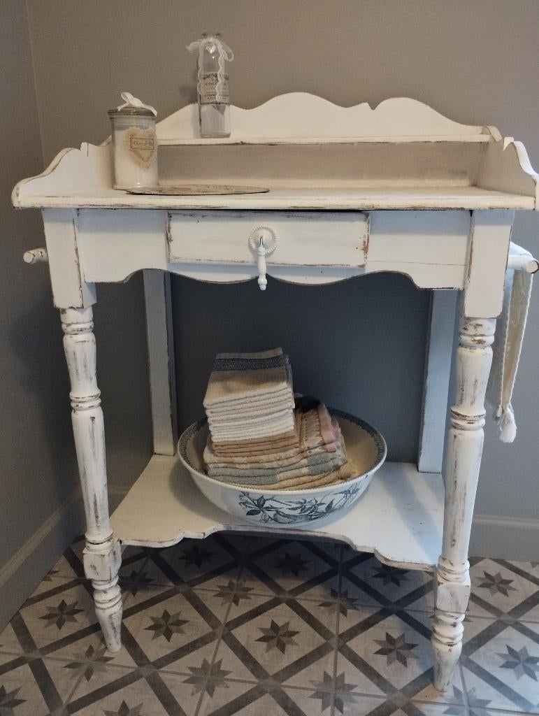 Tafel wastafel brocante badkamer, Ophalen