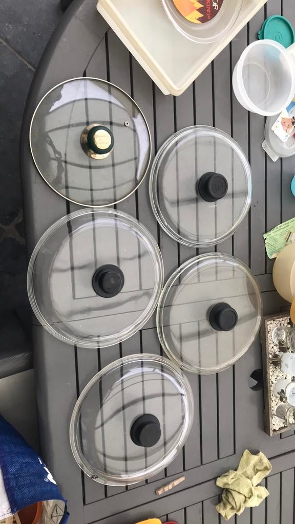 Glazen deksel, Ophalen of Verzenden, Zo goed als nieuw