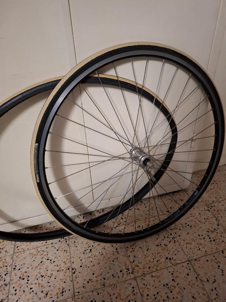 voorwiel koers fiets, Ophalen